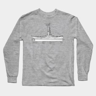 Modoc wpg-46 United States Coast Guard Cutter - SBDpng Long Sleeve T-Shirt